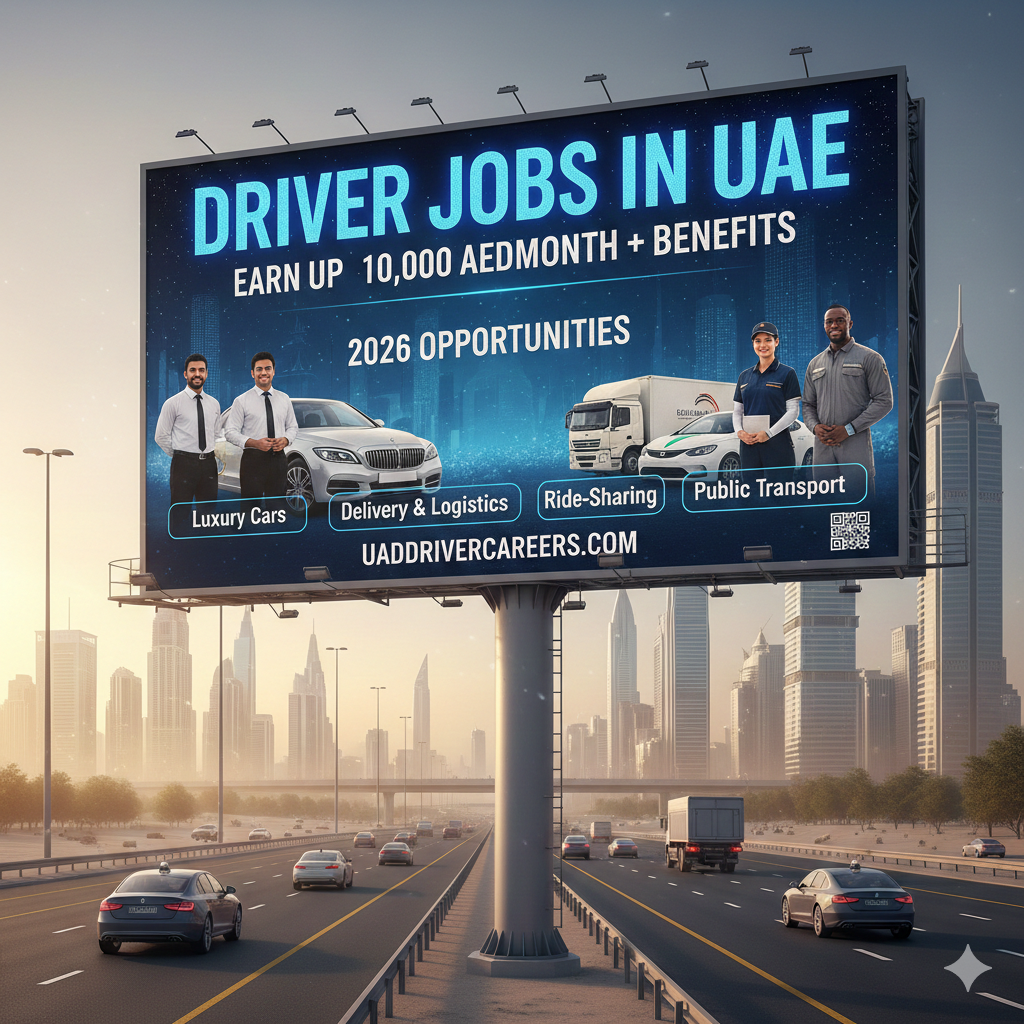 Driver Jobs in UAE with Salary in 2026 | Latest UAE Driving Vacancies